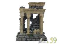 Грот Античные колонны на камне 18,5x11,5x22см