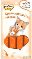 Мнямс Крем лакомство для кошек с курицей 4х15гр