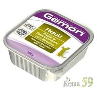 Gemon Cat паштет для кошек с кусочками утки 100г