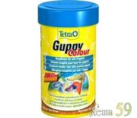 Tetra Guppy Colour корм для улучшения окраса гуппи в виде хлопьев 250мл