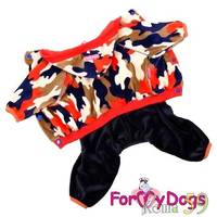 ForMyDog Костюм велюровый милитари