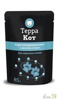 ТерраКот пауч для кошек. 85гр. Лосось в соусе