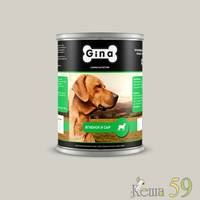 Gina консервы для собак с ягненком и сыром 400гр