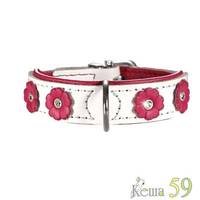 Hunter Smart ошейник Daisy кожа белый 20-24см