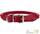 Hunter Smart ошейник Round&Soft Elk кожа красный 30-33см