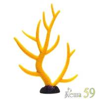 Пластиковый коралл желтый 26x6,4x33,5см
