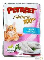 Petreet пауч для кошек Белая рыба 85г