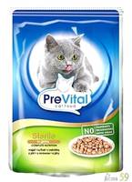 PreVital пауч для стерилизованных кошек печень в соусе 100гр