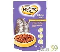 Мнямс паучи для котят Рост и развиие с курицей в соусе 100 г