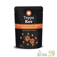 ТерраКот пауч для кошек. 85гр. Индейка,печень в соусе