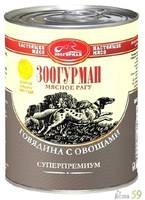 Зоогурман Мясное Рагу консервы для собак с говядиной и овощами 350гр