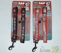 Collar&Lead Ошейник с поводком для собак нейлон 15ммx122см+40см