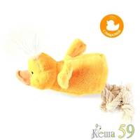 GIGwi Игрушка для собак Утка с пищалкой 15см