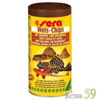 SERA Wels chips Корм для донных рыб в виде чипсов 250мл