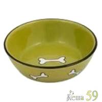 Миска керамическая Оливковая