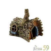 Декор для аквариума Хижина в лесу 15x11,5x13,5см