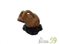Грот Амфора на камне 9,7x7,3x9см