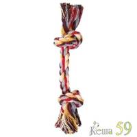 Triol Игрушка для собак Веревка цветная 2 узла 50см