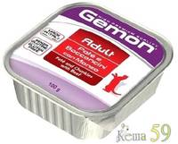 Gemon Cat паштет для кошек с кусочками говядины 100г