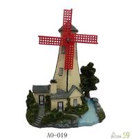 Грот Мельница с распылителем воздуха 14x11x18см