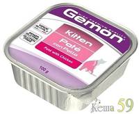 Gemon Cat паштет для котят курица 100г