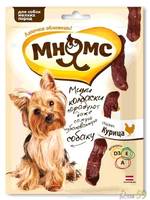 Мнямс мини-колбаски с курицей для собак мелких пород 75гр