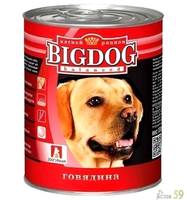 BIG DOG консервы для собак с говядиной 850гр
