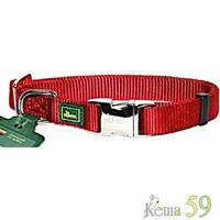 Hunter Smart ошейник ALU-Strong нейлон красный S 30-45см