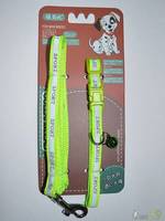 Collar&Lead Ошейник с поводком светоотражающий 10ммx122+30см