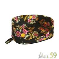 Zooexpress Лежанка поплин №5 Пчёлы чёрная 58x43x18см