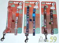 Collar&Lead Ошейник с поводком для собак нейлон 10ммx122см+30см
