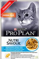 Pro Plan Derma Plus пауч для кошек с чувствительной кожей с треской в соусе 85гр