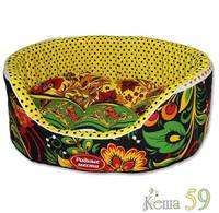Лежанка Родные места Хохлома 43x38x15см