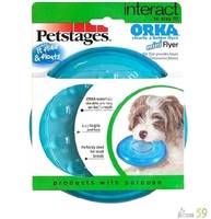 Petstages игрушка для собак Mini ОРКА летающая тарелка 15см