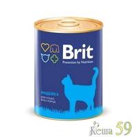 Brit Premium консервы для кошек индейка 340 гр