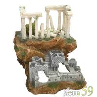 DEZZIE Декор для аквариума Развалины замка на скалах 18x18x17,5см