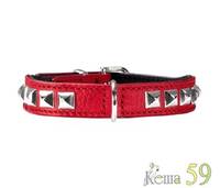 Hunter Smart ошейник Rocky Petit кожа красный 23-27см