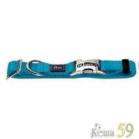 Hunter Smart ошейник ALU-Strong нейлон бирюзовый S 30-45см