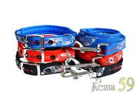 Collar&Lead Ошейник с поводком для собак нейлон 25ммx122см+61см