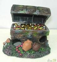Грот Сундук с сокровищами (распылитель воздуха) 12,2x9см