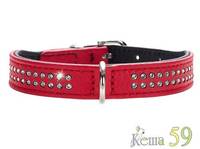 Hunter Smart ошейник Modern Art Luxus красный 17-21см