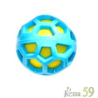 Nems Игрушка для собак Мяч двойной с пищалкой резиновый 7см
