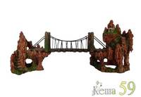 Декор для аквариума Мост 43,5x12,5x21,5см